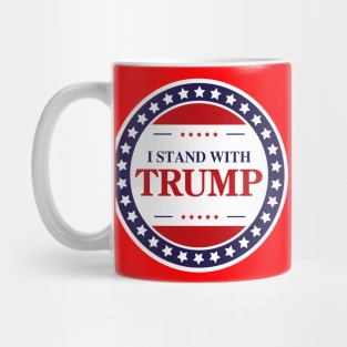 I Stand With Trump Blue Logo Mug